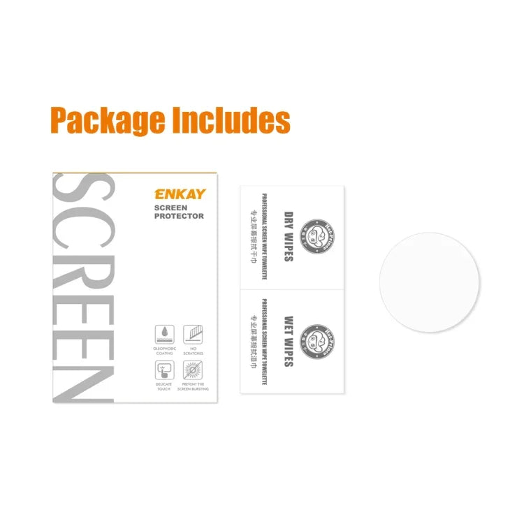 For Samsung Galaxy Watch4 Classic 46mm ENKAY Hat-Prince 0.2mm 9H 2.15D Curved Edge Tempered Glass Screen Protector Watch Film, 1 PCS, 2 PCS, 5 PCS, 10 PCS