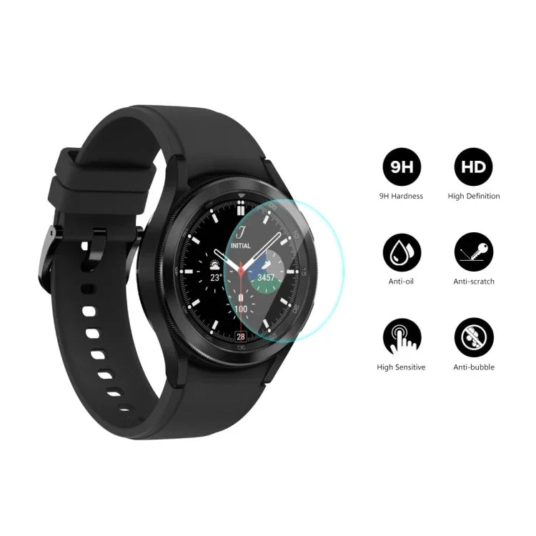 For Samsung Galaxy Watch4 Classic 42mm ENKAY Hat-Prince 0.2mm 9H 2.15D Curved Edge Tempered Glass Screen Protector Watch Film, 1 PCS, 2 PCS, 5 PCS, 10 PCS