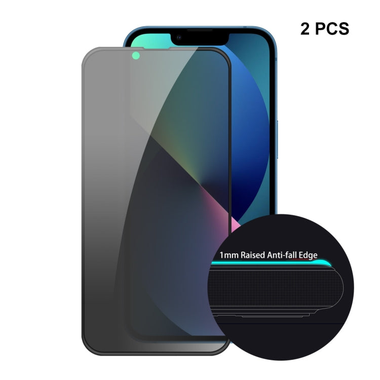 2 PCS ENKAY Hat-Prince Full Coverage Anti-drop Privacy Screen Protector Anti-spy Tempered Glass Film, For iPhone 13 mini(2pcs), For iPhone 13 / 13 Pro (2pcs), For iPhone 13 Pro Max(2pcs)