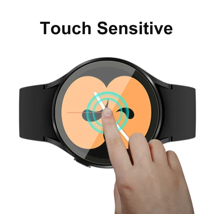 For Samsung Galaxy Watch4 44mm ENKAY Hat-Prince Full Screen Coverage Without Warping Edge TPU Soft Film, 1 PC, 2 PCS