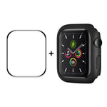 ENKAY Hat-Prince PC Frame + Full Coverage PMMA HD Screen Protector Film for Apple Watch Series 7 45mm