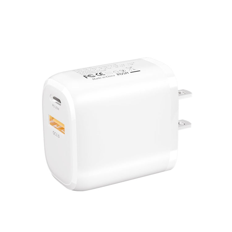 CS-20W Mini Portable PD3.0 + QC3.0 Dual Ports Fast Charger, Charger