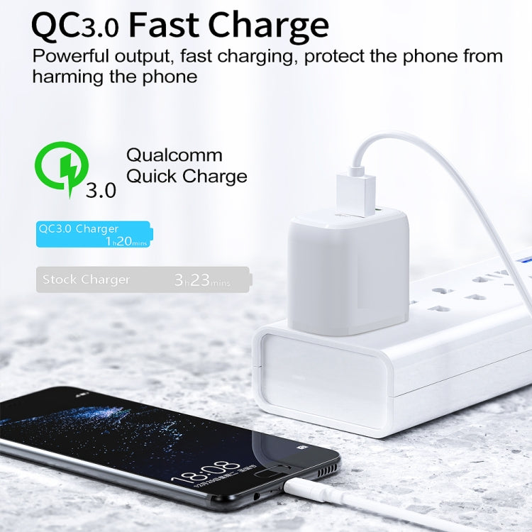 CS-20W Mini Portable PD3.0 + QC3.0 Dual Ports Fast Charger with 3A Type-C to Type-C  Data Cable, Charger + Type-C to Type-C Cable