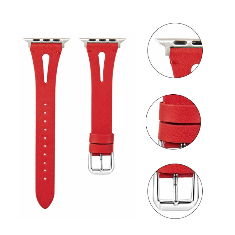 Leather Strap For Apple Watch Series, 7 41mm / 6&SE&5&4 40mm / 3&2&1 38mm, 7 45mm / 6&SE&5&4 44mm / 3&2&1 42mm