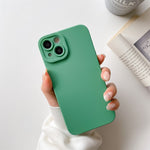 Straight-Edge Solid Color Liquid Silicone Shockproof Full Coverage Protective Case, For iPhone 13 Pro, For iPhone 13 Pro Max, For iPhone 13