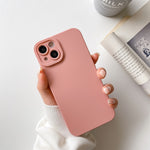 Straight-Edge Solid Color Liquid Silicone Shockproof Full Coverage Protective Case, For iPhone 13 Pro, For iPhone 13 Pro Max, For iPhone 13