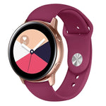 Monochrome Silicone Strap for Apply Samsung Galaxy Watch Active 20mm