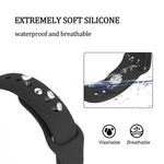 Monochrome Silicone Strap for Apply Samsung Galaxy Watch Active 22mm