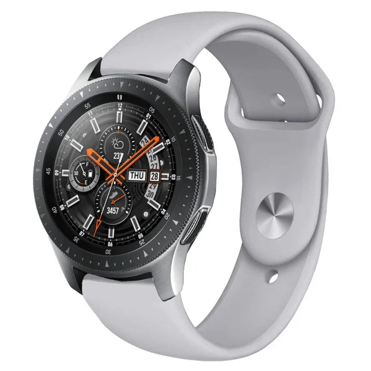 Monochrome Silicone Strap for Apply Samsung Galaxy Watch Active 22mm