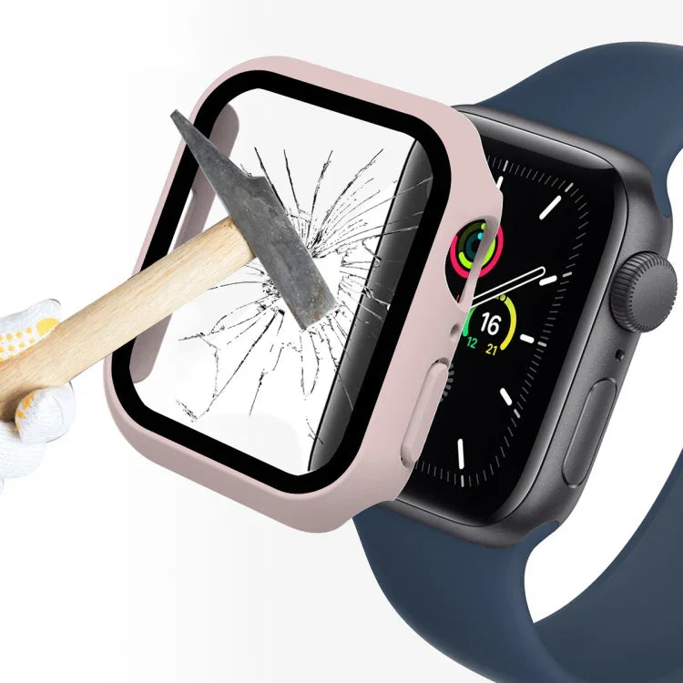 ENKAY Hat-Prince 2 in 1 PC Frame + 9H Tempered Glass Protector Full Coverage Case for Apple Watch Series 7 41mm