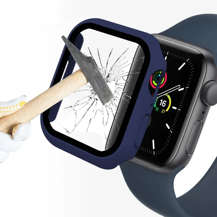 ENKAY Hat-Prince 2 in 1 PC Frame + 9H Tempered Glass Protector Full Coverage Case for Apple Watch Series 7 41mm