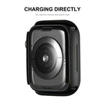 ENKAY Hat-Prince 2 in 1 PC Frame + 9H Tempered Glass Protector Full Coverage Case for Apple Watch Series 7 45mm