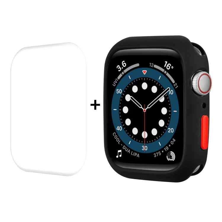 ENKAY TPU case and screen protector for Apple Watch Series 8 7 TPU case protector, offering full coverage and easy access.