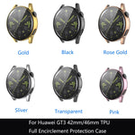 Electroplated Shockproof TPU Soft Case, For Huawei GT3 42mm, For Huawei GT3 46mm