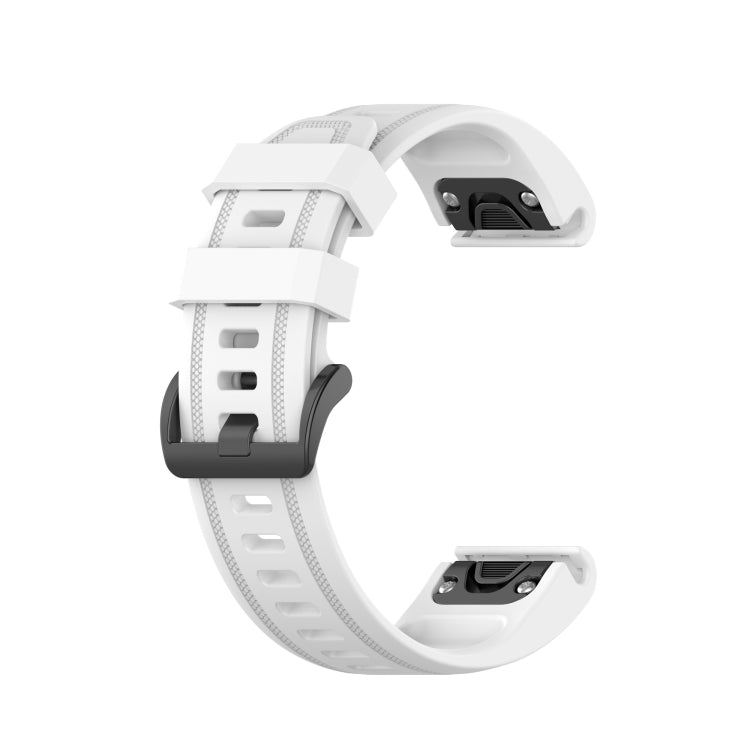 Silicone Sports Pure Color Strap, For Garmin Fenix 7S, For Garmin Fenix 6S, For Garmin Fenix 6S Pro