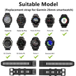 26mm Silicone Sports Strap, For Garmin Fenix 7X, For Garmin Fenix 6X, For Garmin Fenix 6X Pro
