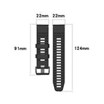 22mm Solid Color Silicone Quick Release Strap,, For Garmin Fenix 7 / EPIX