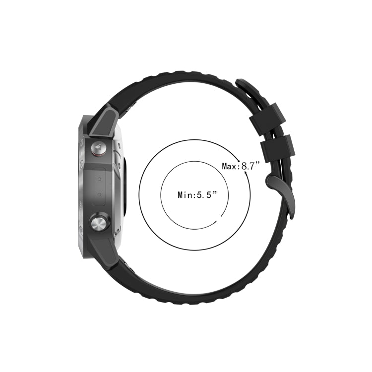 22mm Solid Color Silicone Quick Release Strap,, For Garmin Fenix 7 / EPIX