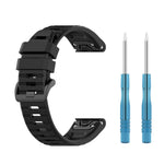 26mm Solid Color Silicone Quick Release Strap, For Garmin Fenix 7X