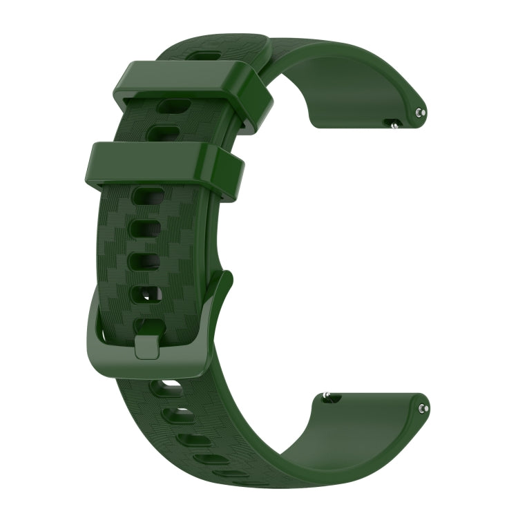 20mm Carbon Fiber Striped Silicone Strap, For Samsung Galaxy Watch 4 40mm / 44mm, For Samsung Galaxy Watch 4 Classic 42mm / 46mm, For Samsung Galaxy Watch 3 41mm, For Samsung Galaxy Watch Active 2 40mm / 44mm