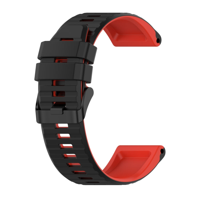22mm Silicone Mixing Color Watch Strap, For Garmin Forerunner 945, For Garmin Instinct