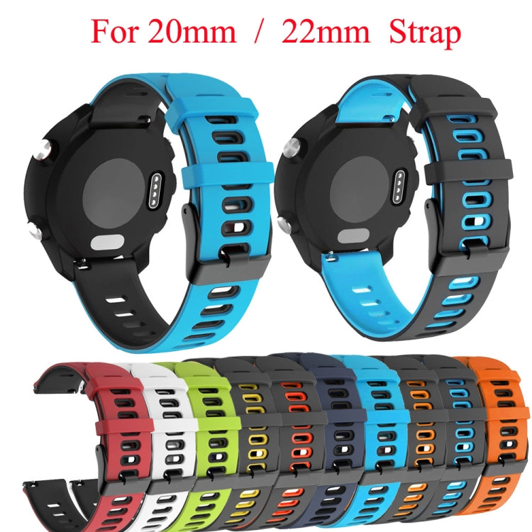 20mm Mixed-Color Silicone Strap, For Huawei Watch GT3 42mm, For Huawei Watch GT2 42mm