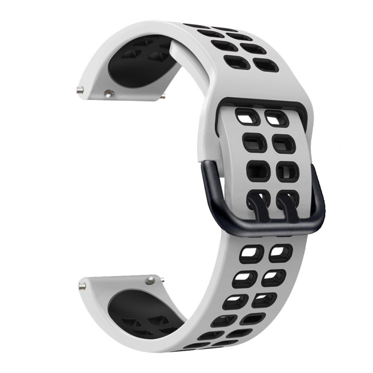 20mm Mixed-color Silicone Strap, For Garmin Venu 2 Plus, For Garmin Move Sport, For Garmin Move 3, For Garmin Vivoactive 3