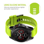 22mm Silicone Watch Strap, For Garmin Instinct 2, For Garmin epix, For Garmin Fenix 7
