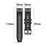 20mm Silicone Solid Color Watch Band, For Garmin Fenix 7S, For Garmin Fenix 7S Solar, For Garmin Fenix 7S Sapphire Solar
