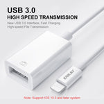 ENKAY ENK-AT108 8 Pin to USB 3.0 OTG Adapter Data Cable for iPhone / iPad, ENK-AT108