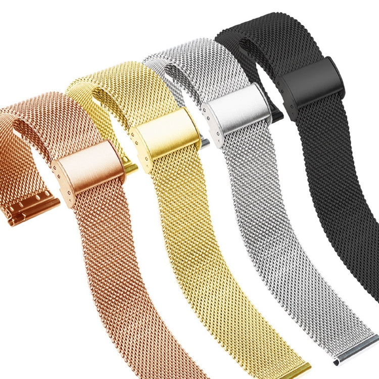 20mm Milan Metal Steel Mesh One Buckle Watch Band, For Huawei GT3 Pro 43mm