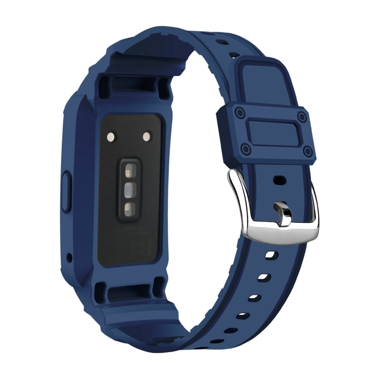 For Huawei Band 6 / 7 / Honor Band 6 JSM Integrated TPU Adjustable Elastic Watch Band, Pink, Black, Army Green, Translucent, Light Grey, Dark Blue