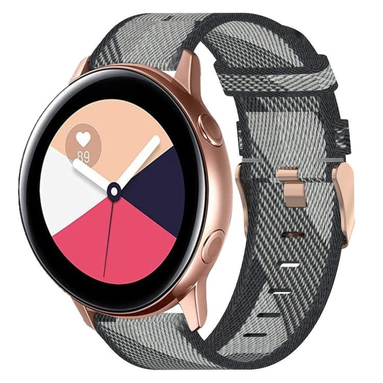 20mm Nylon Woven Watch Band, For Samsung Galaxy Watch Active 2 44mm, For Samsung Galaxy Watch Active 40mm, For Samsung Galaxy Watch 42mm, For Samsung Gear Sport, For Samsung Gear S2 Classic