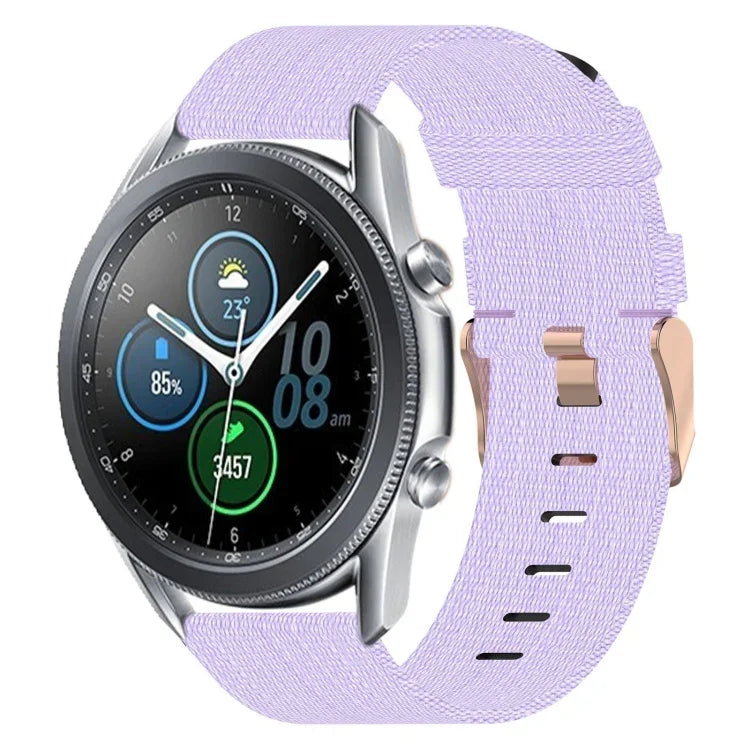 22mm Nylon Woven Watch Band, For Samsung Galaxy Watch3 45mm, For Samsung Galaxy Watch 46mm, For Samsung Gear S3 Classic, For Samsung Gear S3 Frontier