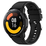 Protruding Head Silicone Strap Silver Buckle, For Samsung Galaxy Watch3 45mm 22mm, For Samsung Galaxy Gear S3 Classic 22mm, For Samsung Galaxy Gear S3 Frontier 22mm, For Samsung Galaxy Watch Heart-S 20mm