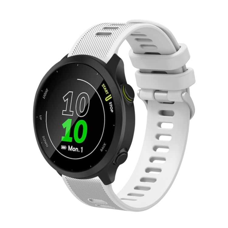 20mm Silicone Twill Watch Band, For Garmin Forerunner 55, For Garmin Venu, For Garmin Venu SQ, For Garmin Vivomove 3