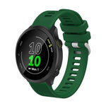20mm Silicone Twill Watch Band, For Garmin Forerunner 645 Music