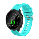 20mm Silicone Twill Watch Band, For Garmin Forerunner 645 Music