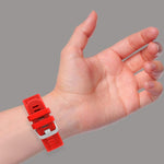 20mm Silicone Twill Watch Band, For Honor Watch ES, For Honor MagicWatch 2 42mm