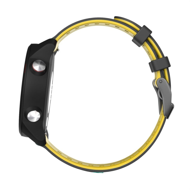20mm Two-Color Silicone Watch Band, For Samsung Galaxy Watch 4 Classic 42mm, For Samsung Galaxy Watch Active 2