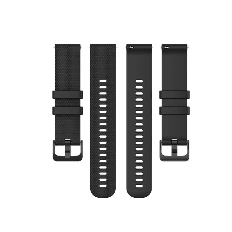 20mm Plaid Solid Color Silicone Watch Band, For Samsung Galaxy Watch4 44mm, For Samsung Galaxy Watch4 Classic 46mm, For Samsung Galaxy Watch4 Classic 42mm, For Samsung Galaxy Watch Active 2