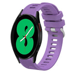20mm Twill Solid Color Silicone Watch Band, For Samsung Galaxy Watch4 44mm, For Samsung Galaxy Watch4 Classic 46mm, For Samsung Galaxy Watch4 Classic 42mm, For Samsung Galaxy Watch Active 2