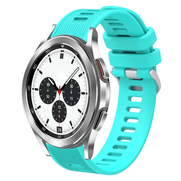 20mm Twill Solid Color Silicone Watch Band, For Samsung Galaxy Watch4 44mm, For Samsung Galaxy Watch4 Classic 46mm, For Samsung Galaxy Watch4 Classic 42mm, For Samsung Galaxy Watch Active 2