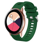 20mm Twill Solid Color Silicone Watch Band, For Samsung Galaxy Watch4 44mm, For Samsung Galaxy Watch4 Classic 46mm, For Samsung Galaxy Watch4 Classic 42mm, For Samsung Galaxy Watch Active 2