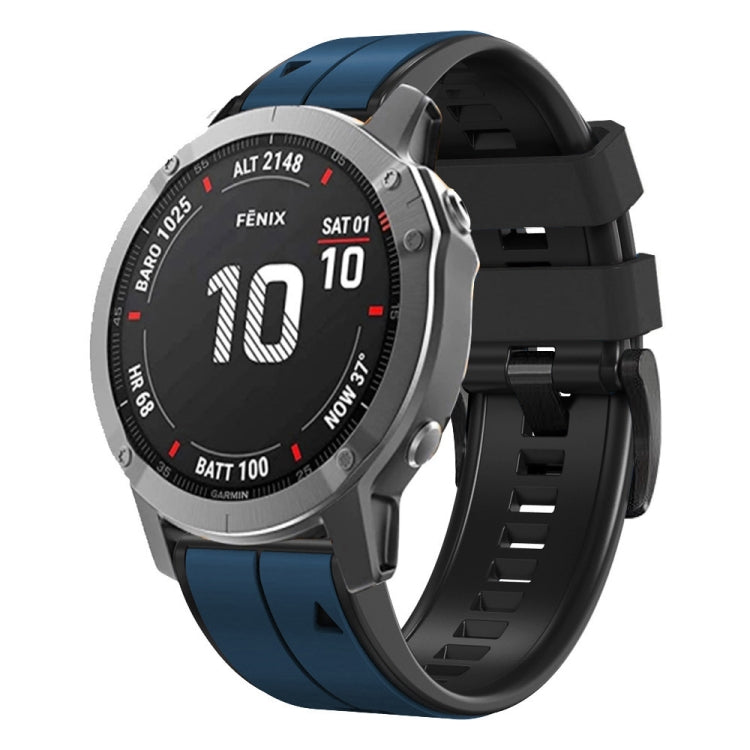 26mm Silicone Sports Two-Color Watch Band, For Garmin Descent MK2, For Garmin Descent MK2i