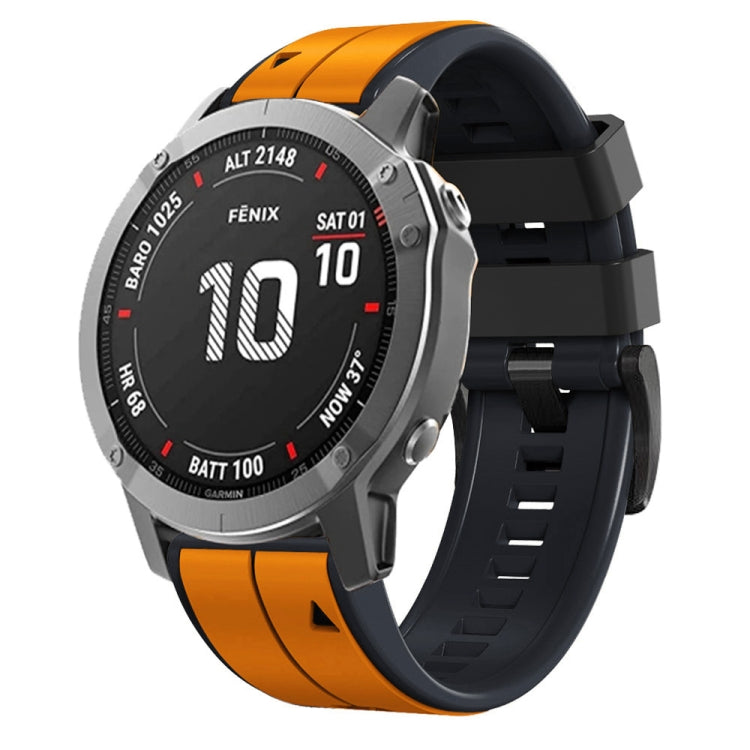 26mm Silicone Sports Two-Color Watch Band, For Garmin Descent MK2, For Garmin Descent MK2i