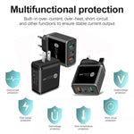 45W PD3.0 + 2 x QC3.0 USB Multi Port Charger with Type-C to Type-C Cable, EU Plug, EU Plug + Type-C to Type-C Cable