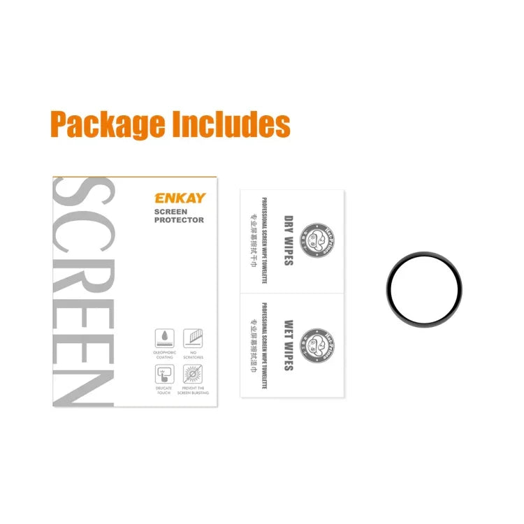 For Samsung Galaxy Watch5 40mm ENKAY 3D PC + PMMA HD Full Coverage Screen Protector Film, 1 PCS, 2 PCS, 5 PCS, 10 PCS