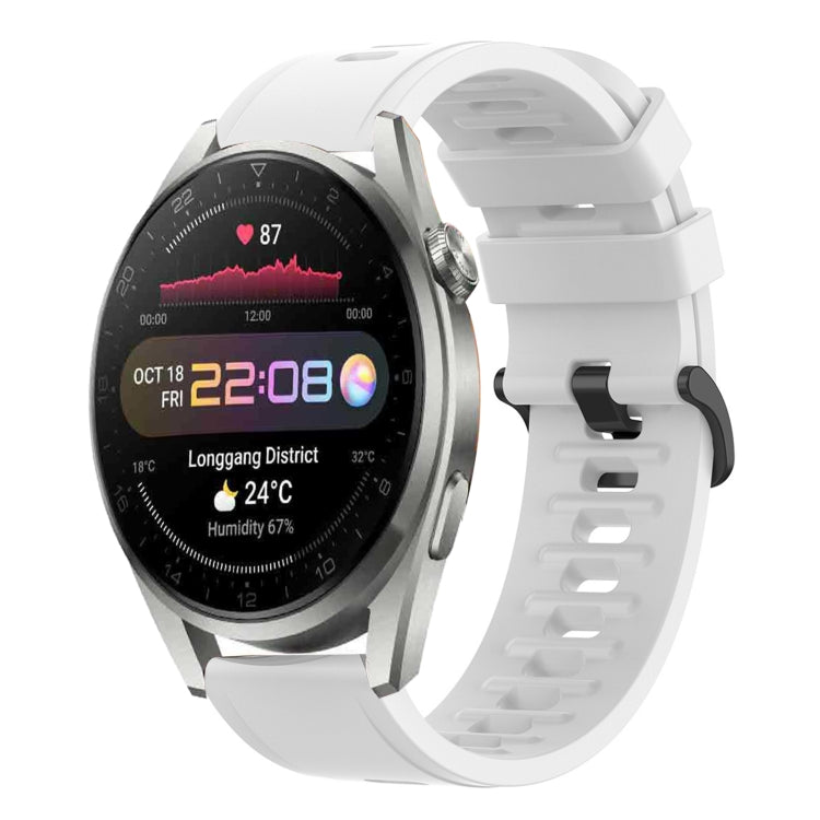 22MM Solid Color Soft Silicone Watch Band, For Huawei Watch 3 Pro, For Huawei GT2 Pro, For Huawei Watch GT 2E, For Huawei GT2 46mm