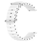 22mm Ocean Style Silicone Solid Color Watch Band, For Huawei Watch 3 Pro New